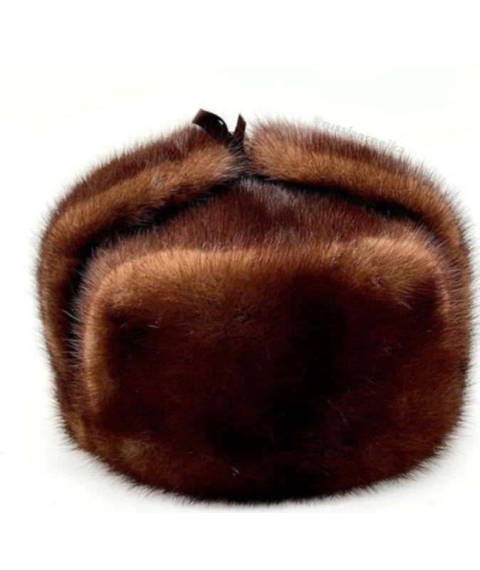 Create meme: hat mink male, fur hat with earflaps, men's fur hat