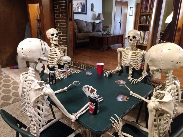 Create meme: the skeleton at the table, strange skeletons, the skeleton is funny