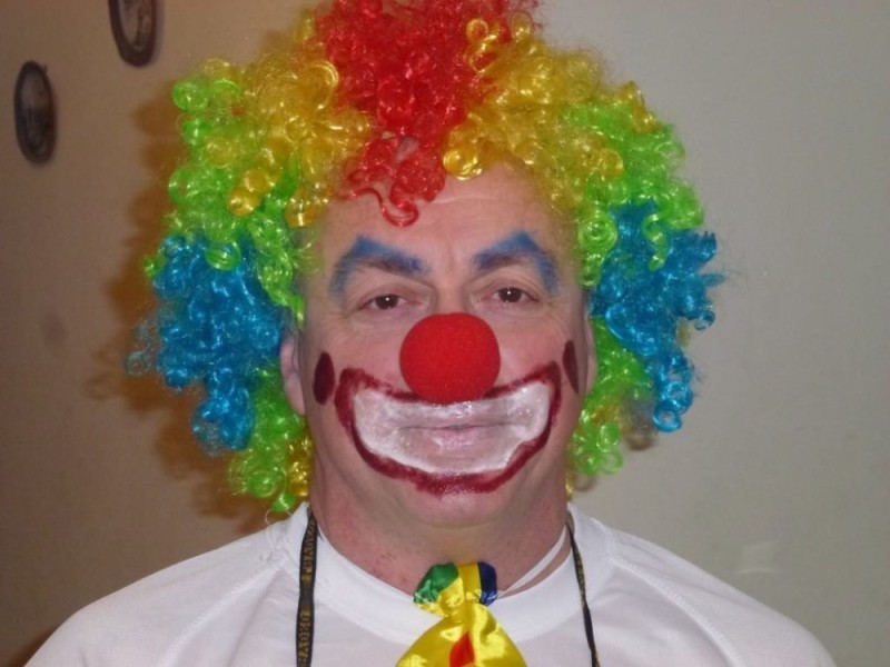 Создать мем: грим клоуна, клоунский парик, клоун нос