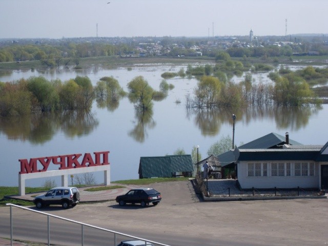 Создать мем: мост через оку в павлово, мучкап ноев ковчег, мучкапский