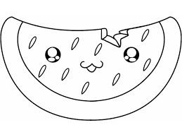 Create meme: coloring pages, coloring of food, picture of watermelon for coloring