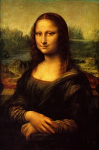 Create meme: mona lisa, painting the Mona Lisa, mona lisa leonardo da vinci