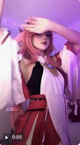 Create meme: cosplay yae miko, genshin impact cosplay, takomayuyi cosplay