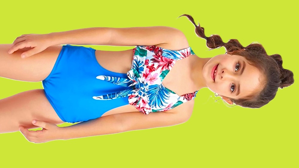 Create meme: swimwear for children for girls, children's swimsuit, swimsuit for children