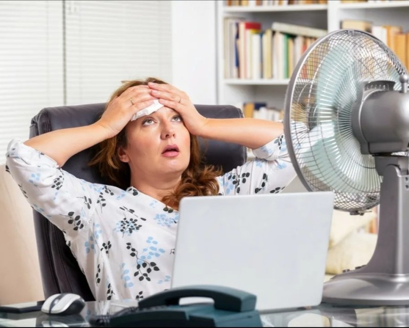 Create meme: It's hot in the office, the heat in the office, working in the heat