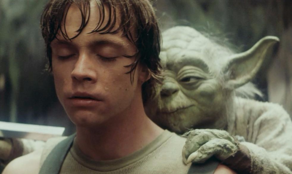 Create meme: Luke Skywalker and Yoda, star wars episode 5, Star Wars Hatch