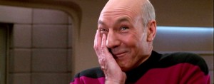 Create meme: Jean Luc Picard meme, Patrick Stewart star trek, Picard facepalm