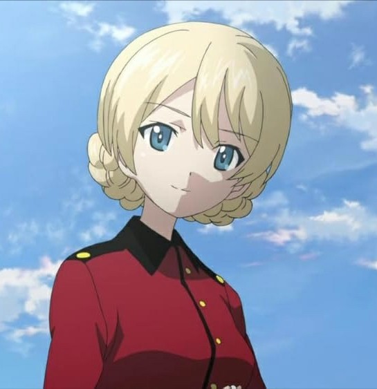 Создать мем: girls und panzer darjeeling, дарджилинг girls und panzer, gup святая глориана