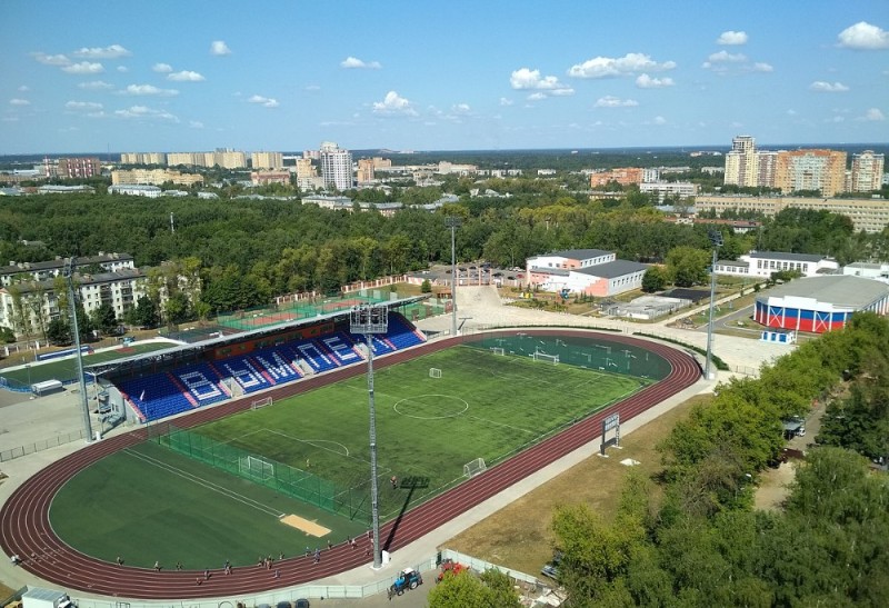 Create meme: vympel korolev stadium, spartak mogilev stadium, engels central stadium