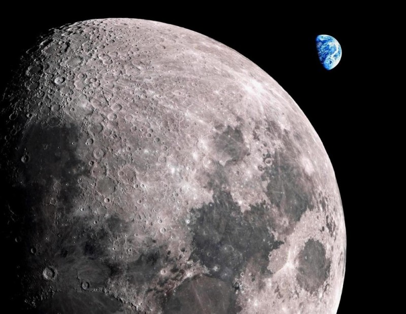 Create meme: The moon from outer space, The moon with, moon space