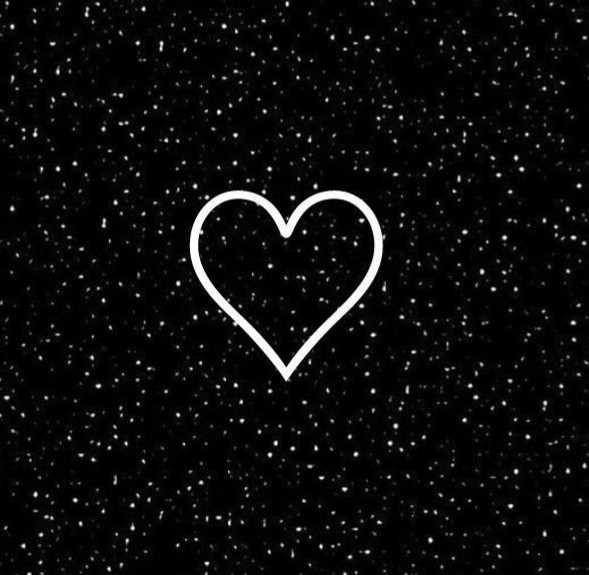 Create meme: white heart on black background, black background with hearts, a small heart on a black background