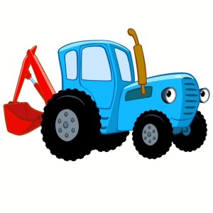 Create meme: blue tractor photo, blue tractor on a white background, blue tractor pictures from the movie