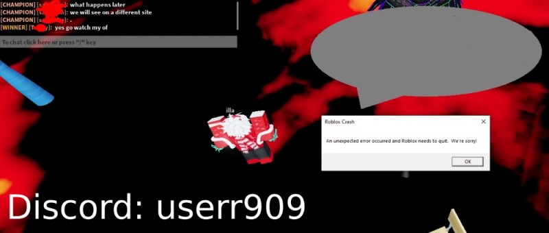 Создать мем: роблокс, ошибка при запуске роблокса, ошибка роблокс an unexpected error occurred and roblox needs to quit