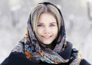 Create meme: beautiful Russian girls, girl in a scarf