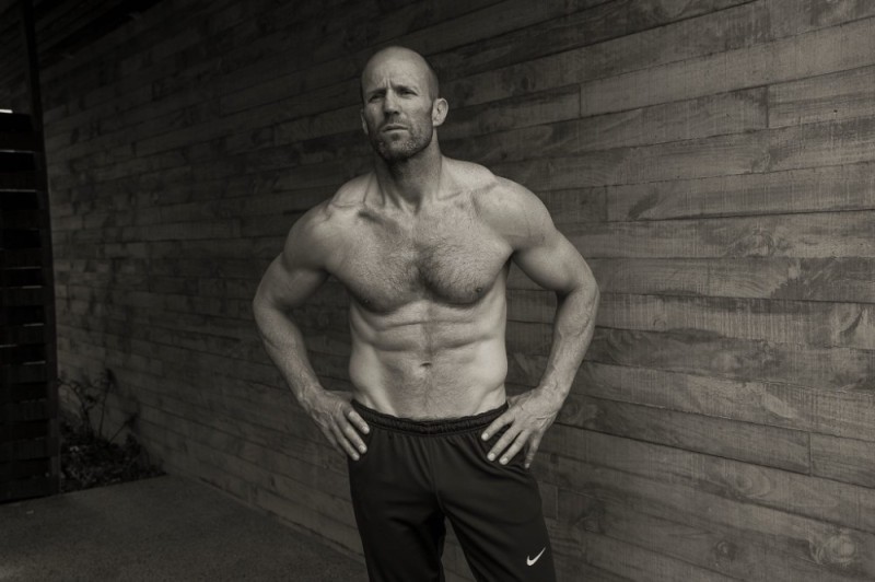 Create meme: Jason Statham's torso, Jason Statham workout, Jason Statham as a young man