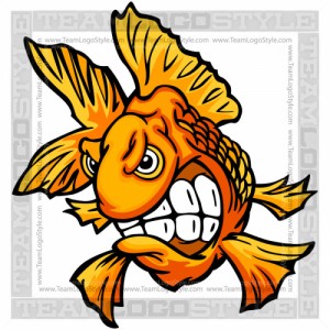 Создать мем: vector, рыба золотая, cartoon