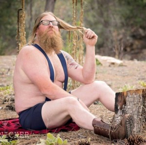 Create meme: photoshoot Finnish lumberjack, bearded lumberjack, cleaver