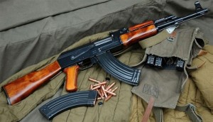 Create meme: AK-47, live ammunition the AK 47, photo of weapons AK 47