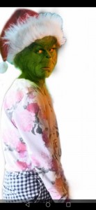 Create meme: the Grinch on the avu, Grinch photo makeup, mask the Grinch