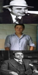 Create meme: lucky Luciano, Charles Luciano, Alfonso Capone