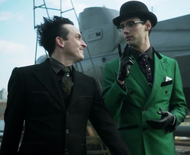 Create meme: Edward nygma Gotham, Penguin Gotham TV series, The gotham riddler