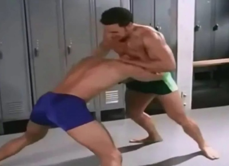 Create meme: gachimuchi, gachimuchi billy wrestling, hachimaki fight