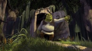 Create meme: Shrek Shrek, Shrek somebody once, Shrek's swamp