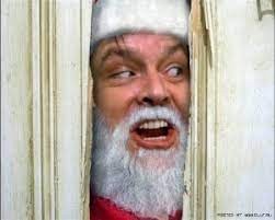 Create meme: Santa Claus, the shining Jack Nicholson, meme Santa Claus