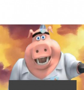 Создать мем: pig doctor, i diagnose you мем, i diagnose you with