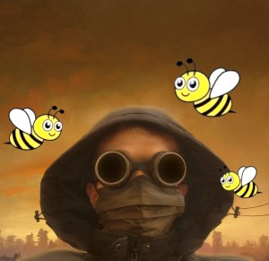 Create meme: Stalker 3, Stalker in gas mask