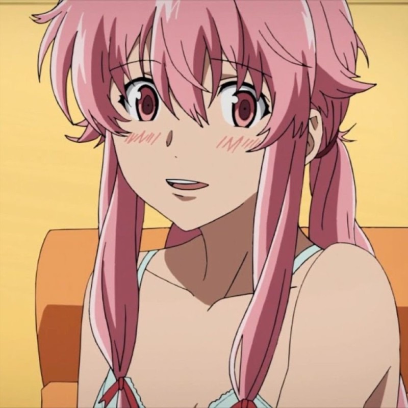 Create meme: yuno gasai, yuna gasai, young gasai anime