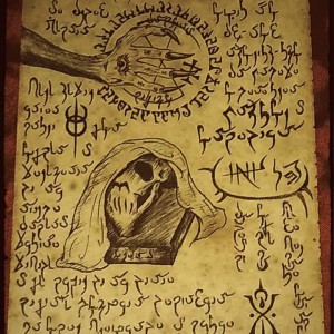 Создать мем: первая страница дневника гравити фолз 1, аль азиф некрономикон, некрономикон иллюстрации символы