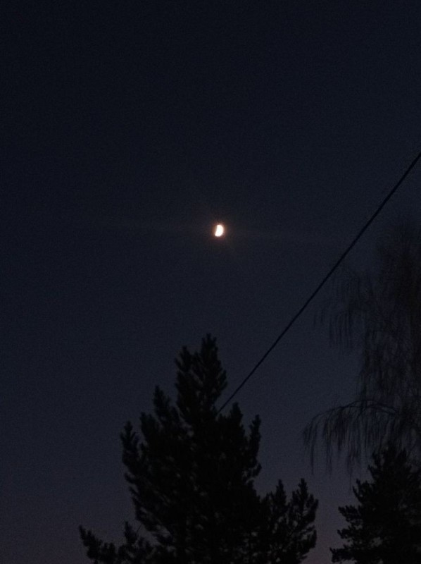 Create meme: Venus in the sky, And there's a moon in the sky, moon mars