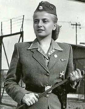 Create meme: women of the third Reich, German woman, Irma Grese the hyena of Auschwitz