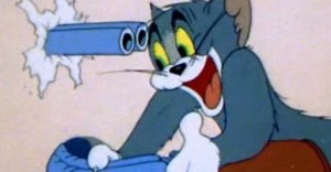 Create meme: Tom and Jerry with a gun, Tom and Jerry memes, Tom and Jerry