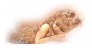 Create meme: Tatiana angel, little angel, angel sleeping art