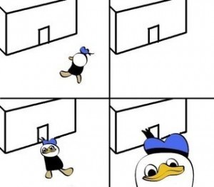 Create meme: meme duck all very bad, meme duck, it's very bad duck