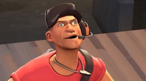 Create meme: scout tf2 heavy, tf2 scout face, stoned scout TF2