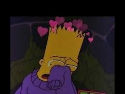 Create meme: Bart sad crying Wallpaper, Bart sad, the simpsons Bart with sad hearts