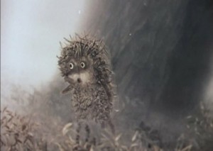 Create meme: fog, hedgehog in the fog, meme the hedgehog