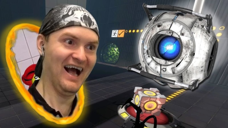 Create meme: vitek play portal 2, portal 2 , the portal