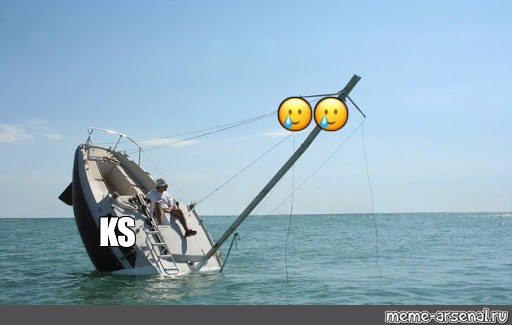 sinking yacht meme
