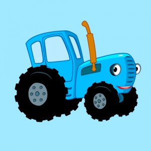Создать мем: синий трактор раскраска, синий трактор для малышей, синий трактор едет трактор