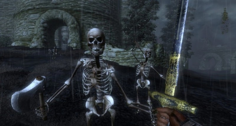 Create meme: the elder scrolls 4 oblivion skeletons, skeleton oblivion, the elder scrolls skeleton