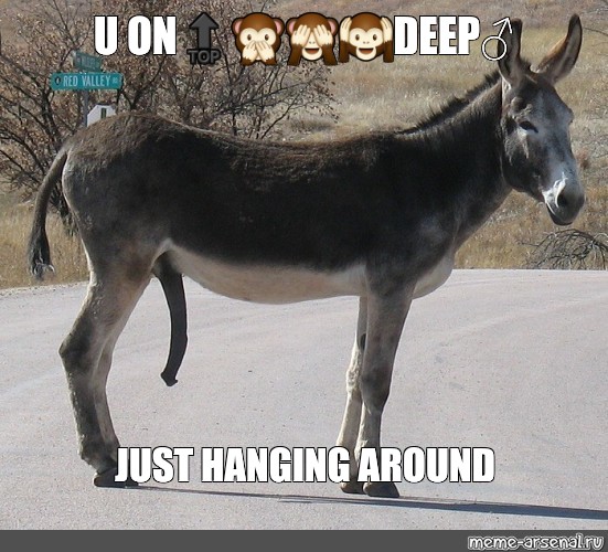 Meme: “U ON🔝🙊🙈🙉DEEP♂️ JUST HANGING AROUND” - All Templates - Meme