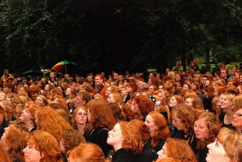 Create meme: Irish Redheads Festival in Crosshaven, the red-haired man, the festival of redheads in Ireland