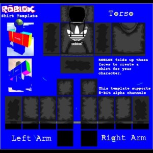 Создать мем: black adidas hoodie roblox, sans shirt roblox template, roblox templates adidas black
