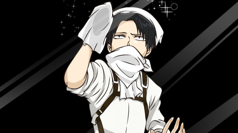 Create meme: Levi Ackerman, attack on Titan Levi, Levi Ackerman the janitor