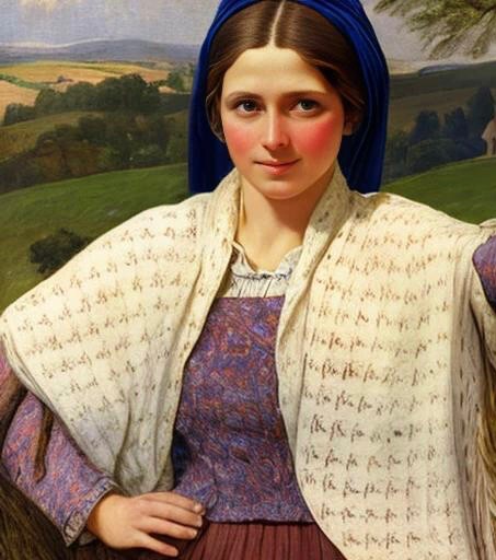 Create meme: peasant woman painting, Venetsianov peasant, peasant woman of the 19th century image