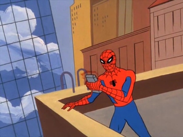 Создать мем: человек паук мемы во первых, человек паук 1967, человек молния мультфильм 2002